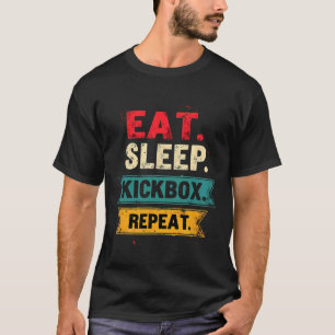 Camiseta Coma Treino de Kickboxing Repita Kickboxing Mma Bo