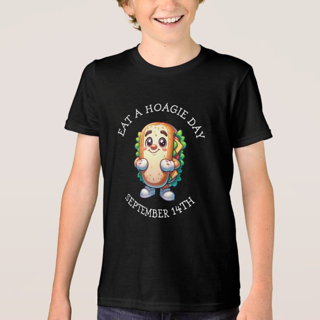 Camiseta Coma um dia de Hoagie, feriados de Comida engraçad (Frente)