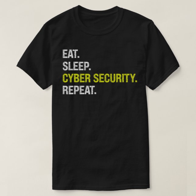 Camiseta Coma um Programador de Segurança Cibernética para  (Frente do Design)