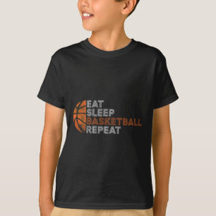 Camiseta Coma Uma Repetição De Basquete Para Mulheres Homen