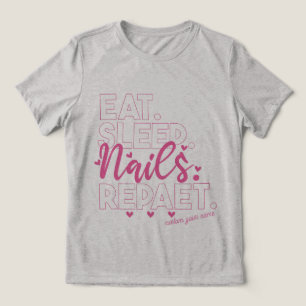 Camiseta Coma Unhas De Sono Repetir Tecnologia Nail Polones
