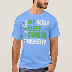 Camiseta coma vegetação amante de os animais do jardim de s