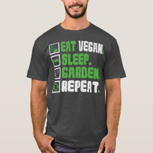 Camiseta coma vegetação amante de os animais do jardim de s