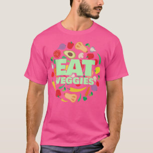 Camiseta Coma Veggies Vegans Veganismo Vegetariano Premium