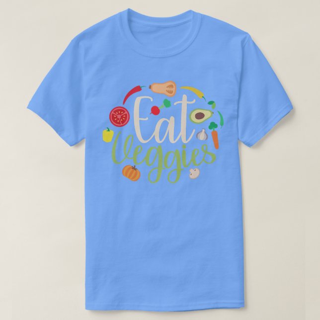 Camiseta Coma Veggies Vegans Vegans Vegetarian 469 (Frente do Design)