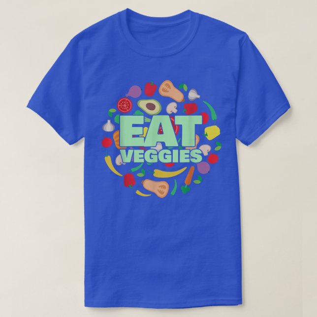 Camiseta Coma Veggies Vegans Vegans Vegetarian 474 (Frente do Design)