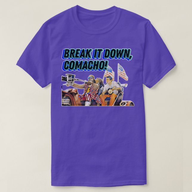Camiseta Comacho Idiocracy (Frente do Design)