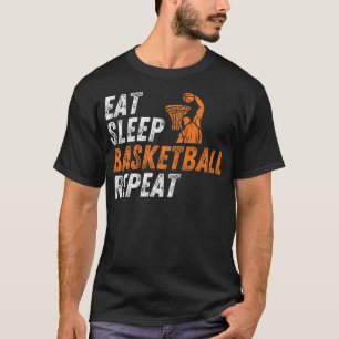 Camiseta Comam Bâmera de Sono Repito Meninos de Basquete Jo
