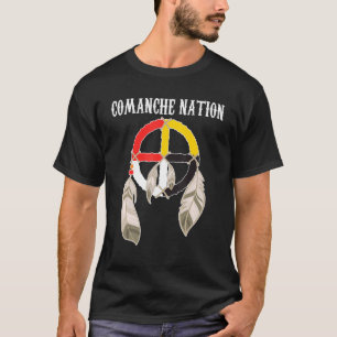 Camiseta Comanche Pessoas Native American Medicine Wh