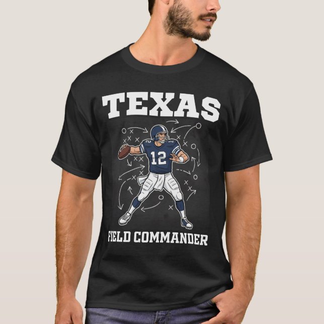 CAMISETA COMANDANTE DO TEXAS - FUTEBOL DE DALLAS (Frente)