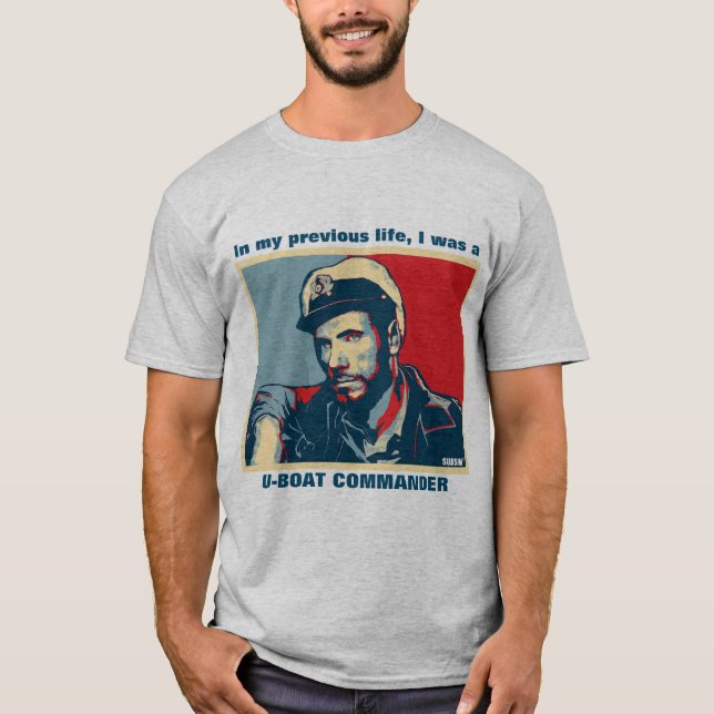 Camiseta Comandante do U-Boat da vida anterior (Frente)