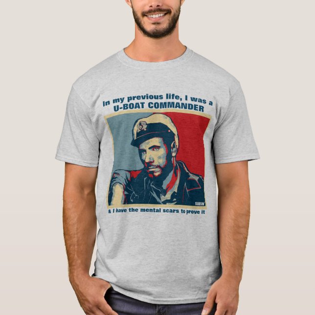 Camiseta Comandante do U-Boat da vida anterior (Frente)