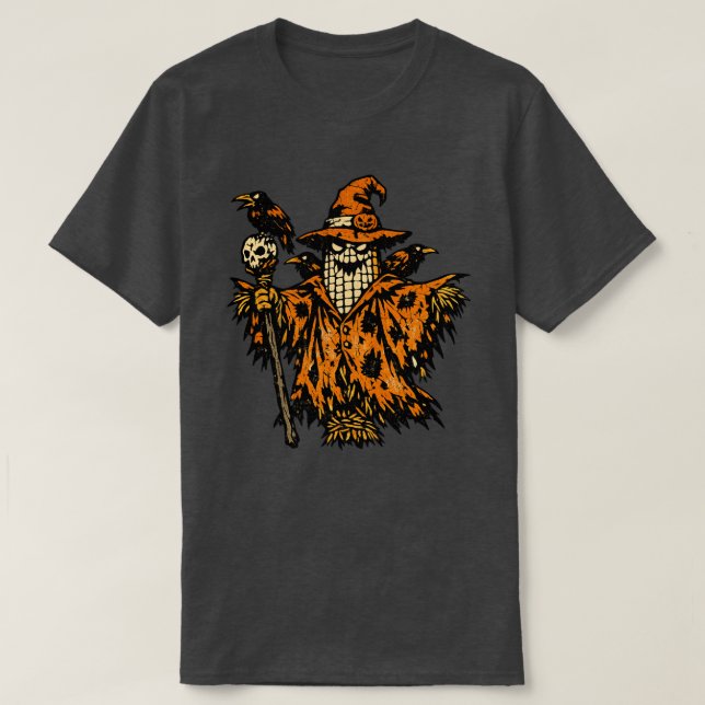 Camiseta Comandante Espantalho de Milho — Guerreiro de Hall (Frente do Design)