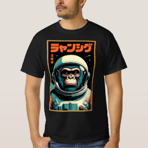 Camiseta Comandante Macaco – Explorador Espacial Retro Futu