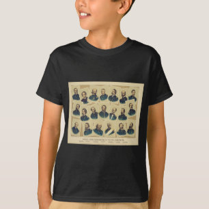 Camiseta Comandantes famosos da união da guerra civil