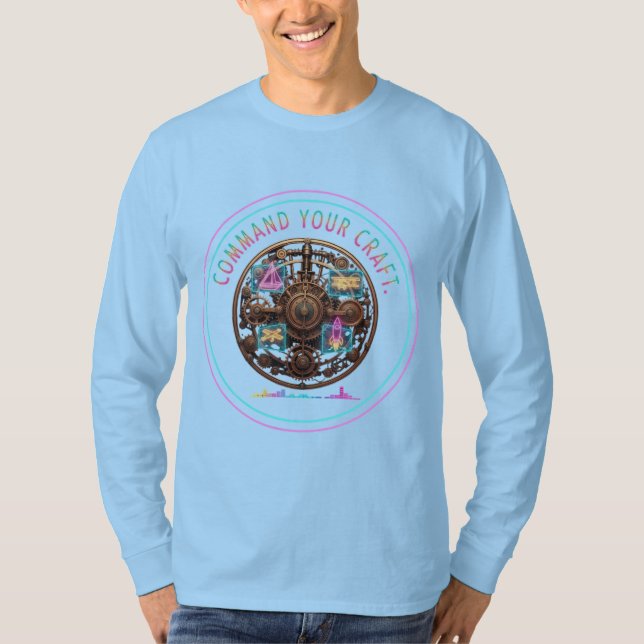 Camiseta Comandar Seu Artesanato." (Frente)