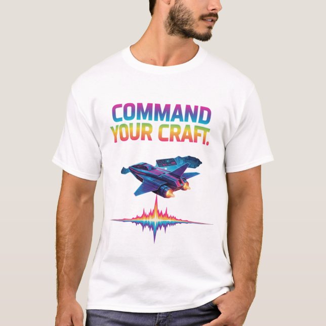 Camiseta Comandar Seu Artesanato." (Frente)