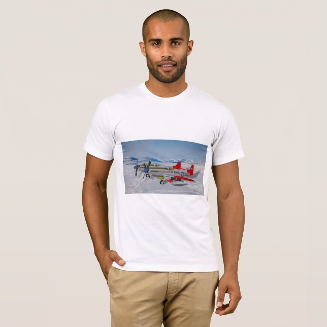 Camiseta Comando de ar F-82 do Alasca (Frente Completa)