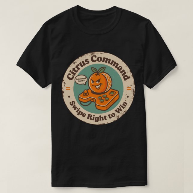 Camiseta Comando de Citros Passe para a Direita para Ganhar (Frente do Design)