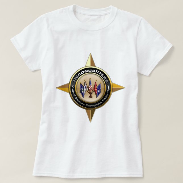 Camiseta Comando do europeu dos Estados Unidos (Frente do Design)