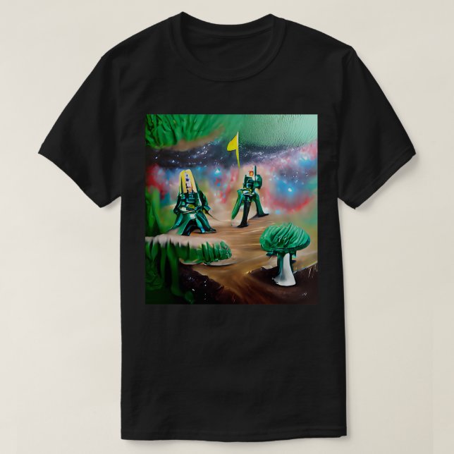 Camiseta Comando Galático Ashtar Galactic da Floresta Fantá (Frente do Design)