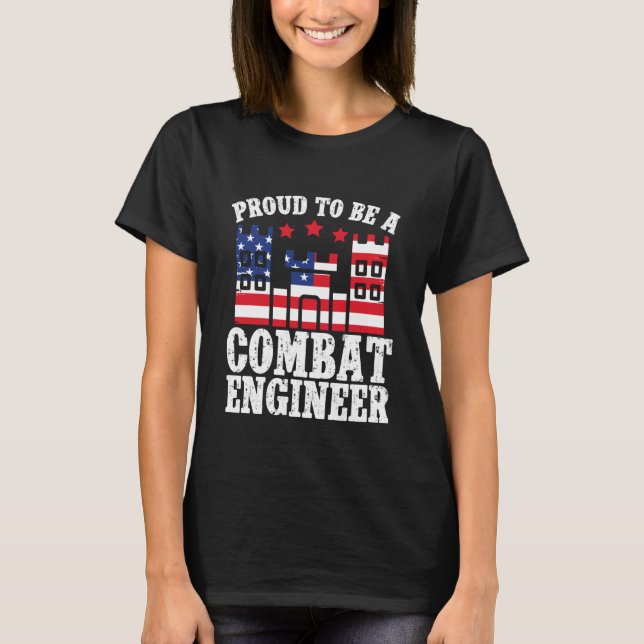 Camiseta Combat Engineering Corps of Engineers Proud Combat (Frente)