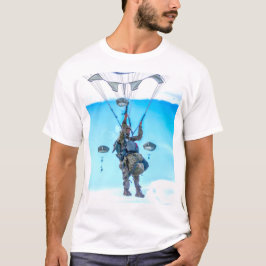 Camiseta COMBAT SQUAD dos EUA - Paraquedista Aerotransporta