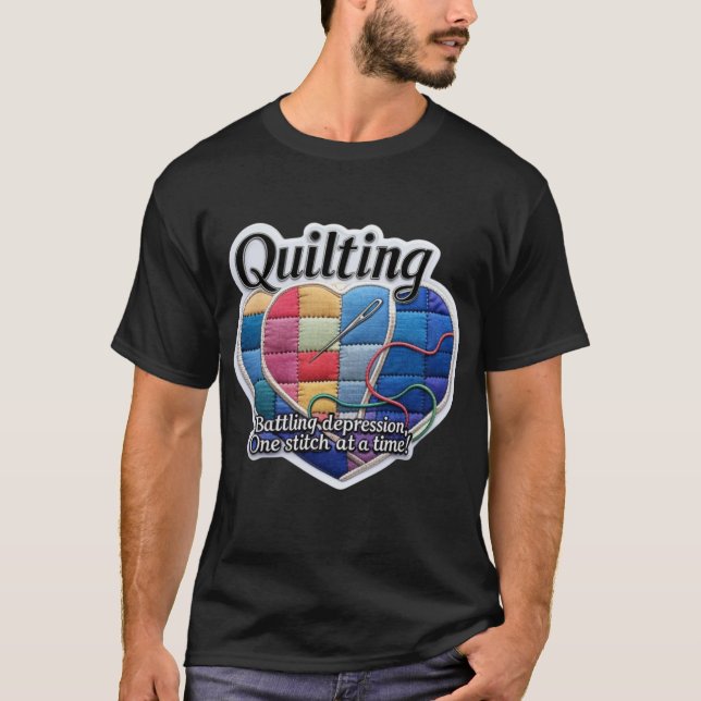 Camiseta Combate à depressão um ponto de cada vez (Frente)