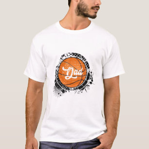 Camiseta Combate à Família de Basquete Vintage Pai de Basqu