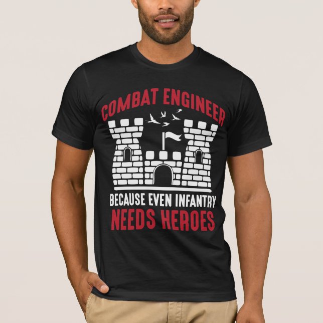 Camiseta Combate à Infantaria de Engenharia do Exército Her (Frente)