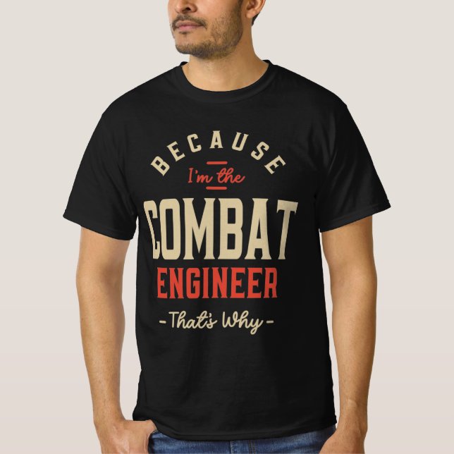 Camiseta Combate à ocupação do emprego no Engenheiro (Frente)