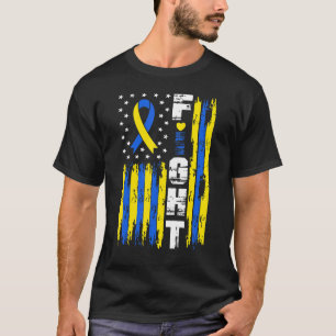 Camiseta Combate à Síndrome Sensibilização Patriótica Ameri