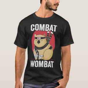 Camiseta Combate a Wombat Engraçado