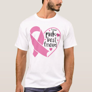 Camiseta Combate ao Cancer Amigo do Guerreiro de Fita Rosa