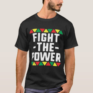 Camiseta Combate ao Poder do BLM Africano no Histórico Negr