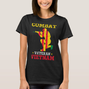 Camiseta Combate ao Vietnã aposentado Patriótico