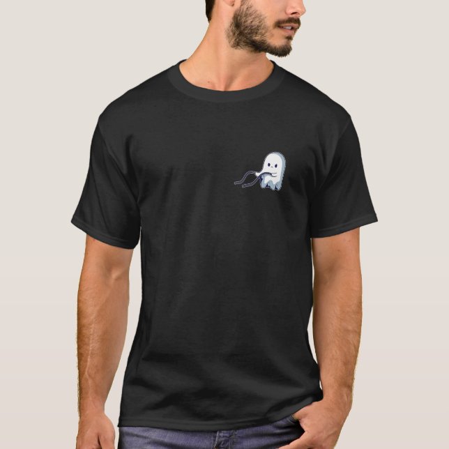 Camiseta Combate Bonita Faz Pocket Ghost Funny Ghost Workou (Frente)
