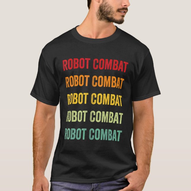 Camiseta Combate de Robôs Combate de Robôs Hobby Amante Des (Frente)