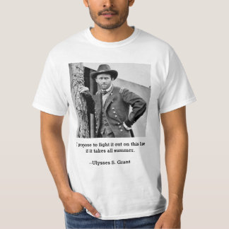 Camiseta Combate-O Nesta Linha (citação de Subvenção dos EU