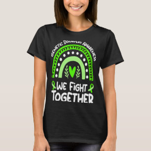 Camiseta Combatemo-nos juntos sobre o desordeio genético do
