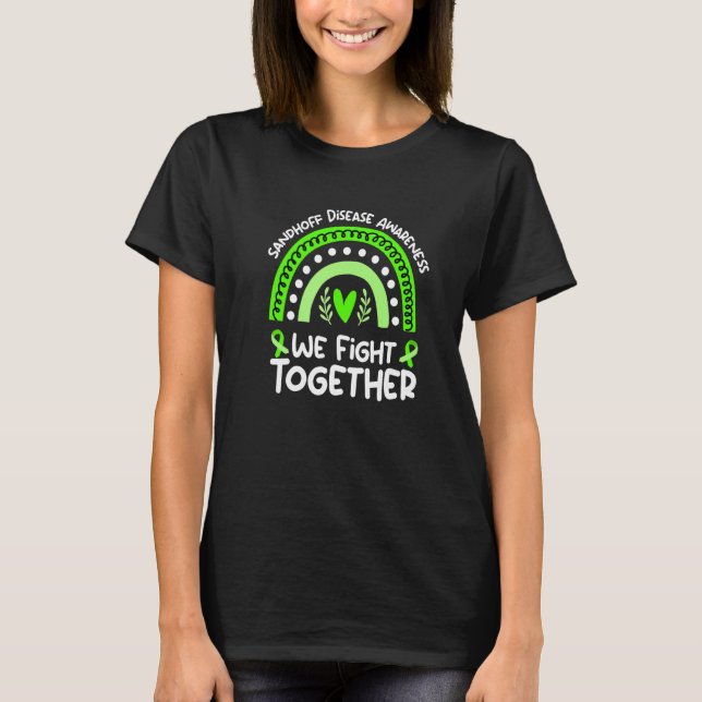 Camiseta Combatemos juntos a consciência da doença de Sandh (Frente)