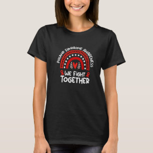 Camiseta Combatemos juntos a consciência da síndrome do Pol
