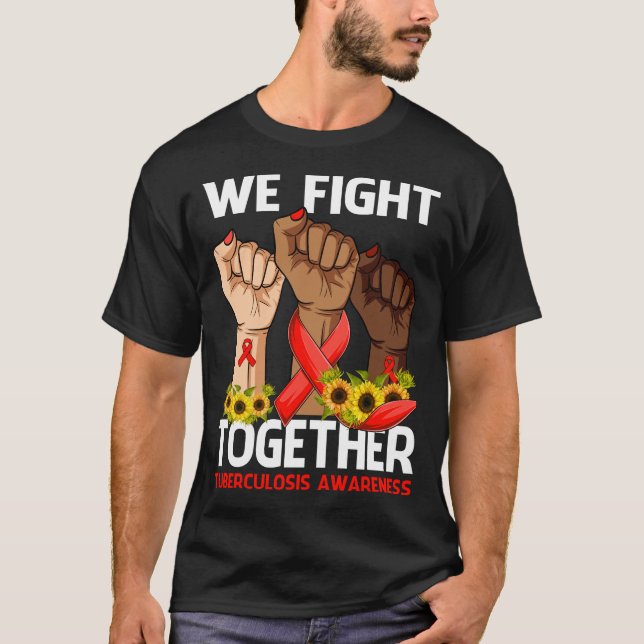 Camiseta Combatemos juntos a consciencialização da TUBERCUL (Frente)