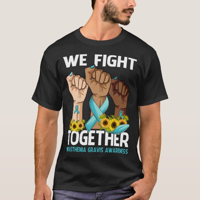Camiseta Combatemos juntos a conscientização da MYASTHENIA  (Frente)