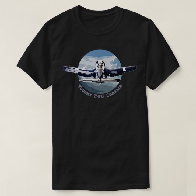 Camiseta Combatente da WW2 contra a Corsair F4U (Frente do Design)