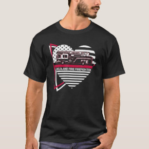 Camiseta Combatente de Incêndio Florestal Combatente de Inc