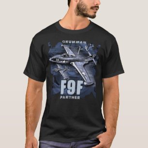 Camiseta Combatente De Jato Baseado Em Pantera Grumman F9F