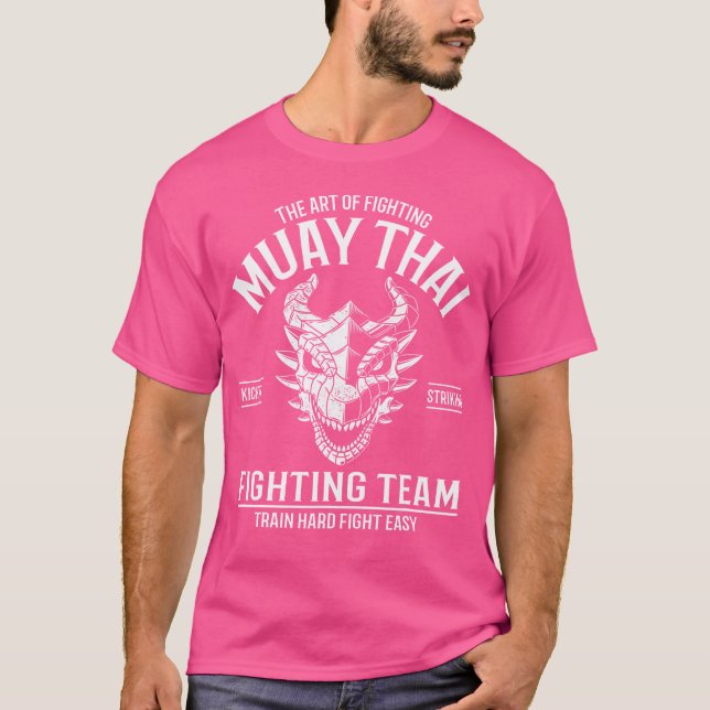 Camiseta Combatente do Dragão Tailandês Muay (Frente)