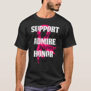 Camiseta Combatentes de Suporte Admire Sobreviventes Honra