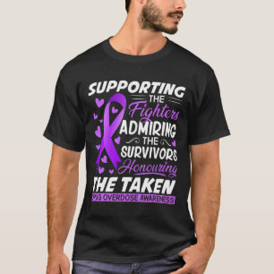 Camiseta Combatentes Honrando A Consciência Da Sobredosagem